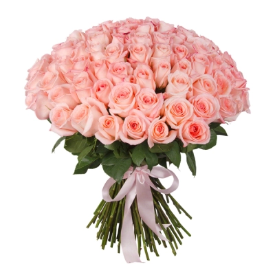 Букет из 101 розовой розы – символ бесконечной нежности Багратионовск Калининградская область