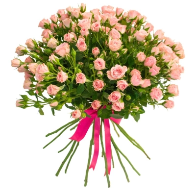 Букет «Нежные объятия» – романтика розовых кустовых роз Багратионовск Калининградская область