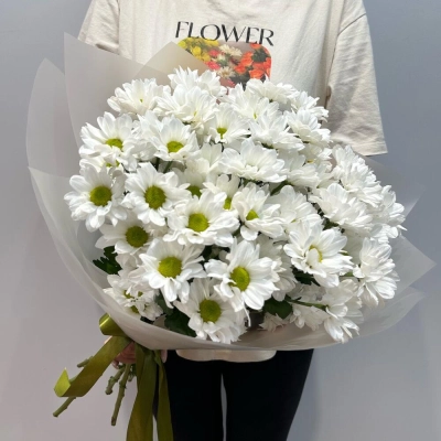 Букет «Летнее настроение» – свежесть белых хризантем Багратионовск Калининградская область