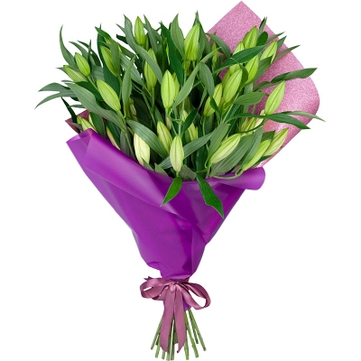 Изысканный букет из 15 свежих лилий – королевский подарок Багратионовск Калининградская область