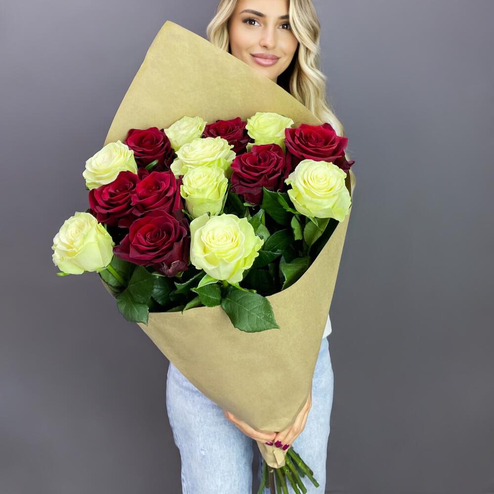 Букет «Инь-Ян» – гармония страсти и чистоты Багратионовск Калининградская область