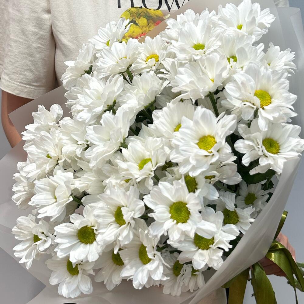 Букет «Летнее настроение» – свежесть белых хризантем Багратионовск Калининградская область
