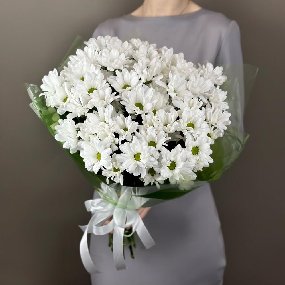 Букет «Мечты о лете» – свежесть белых хризантем Багратионовск Калининградская область