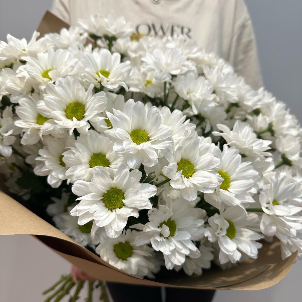 Букет «Летняя свежесть» – дыхание лета в белых хризантемах Багратионовск Калининградская область